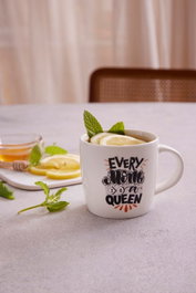 Hermia Taza de Porcelana Blanca 350 cc